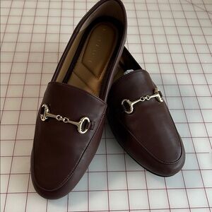 Kelly & Katie Dark Brown Pamina Loafers with Gold Accent